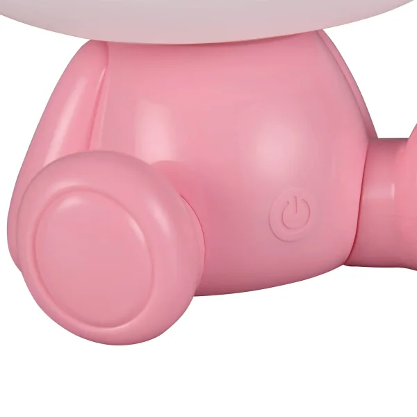 LAMPADA DA TAVOLO LED 3W 3000K RGB ORSETTO ROSA LAMPADA DA TAVOLO LED 3W 3000K RGB ORSETTO ROSA