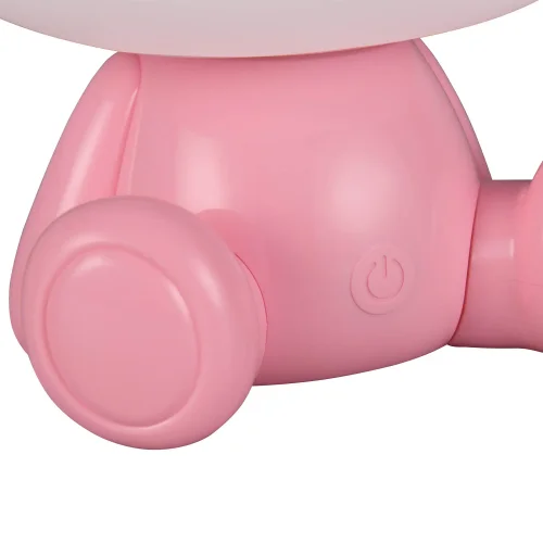 LAMPADA DA TAVOLO LED 3W 3000K RGB ORSETTO ROSA LAMPADA DA TAVOLO LED 3W 3000K RGB ORSETTO ROSA