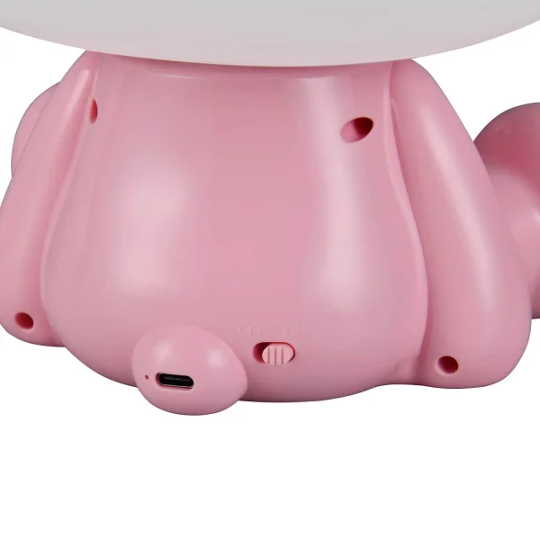 LAMPADA DA TAVOLO LED 3W 3000K RGB ORSETTO ROSA LAMPADA DA TAVOLO LED 3W 3000K RGB ORSETTO ROSA