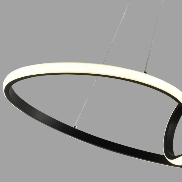 LAMPADA DA SOFFITTO LED 39W REGOLABILE COLORE/INTENSITÀ NERA OLIMPO