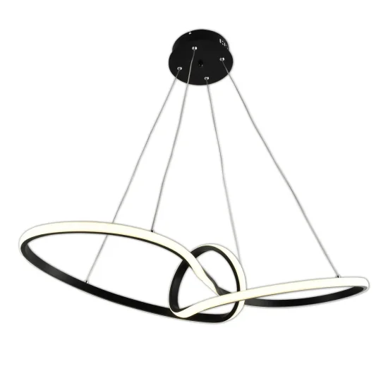 LAMPADA DA SOFFITTO LED 39W REGOLABILE COLORE/INTENSITÀ NERA OLIMPO 2