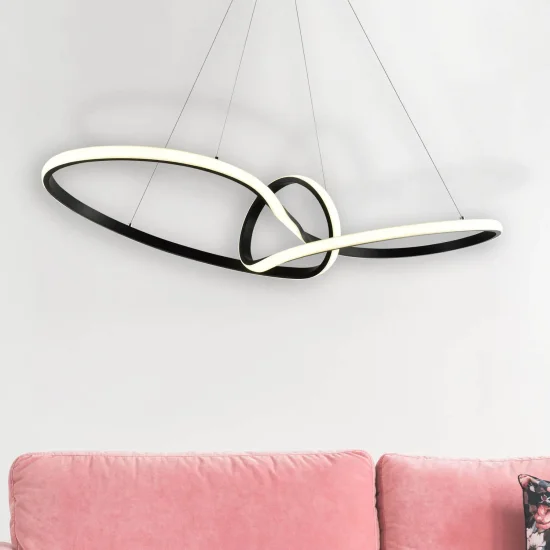 LAMPADA DA SOFFITTO LED 39W REGOLABILE COLORE/INTENSITÀ NERA OLIMPO