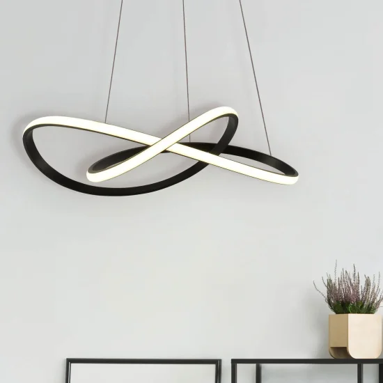 PLAFONIERA LED 39W 4000K DIMMERABILE NERO OLIMPO
