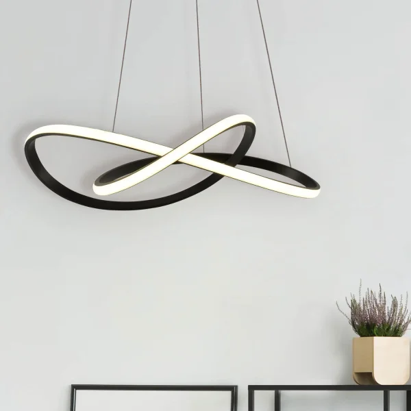PLAFONIERA LED 39W 4000K DIMMERABILE NERO OLIMPO