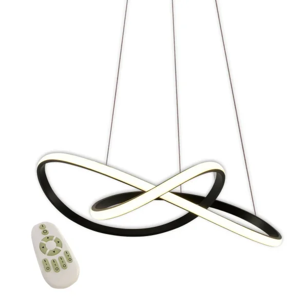 PLAFONIERA LED 39W 4000K DIMMERABILE NERO OLIMPO