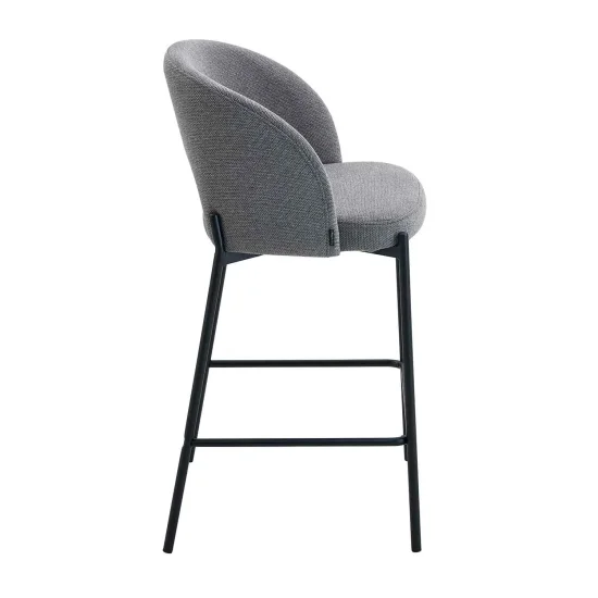 SGABELLO IMBOTTITO GRIGIO CLOTILDE 2