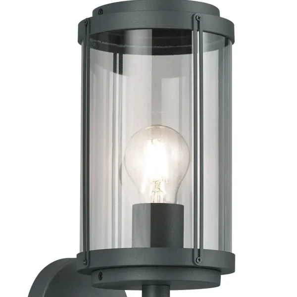 LAMPADA DA PARETE ESTERNA  E27 IP44 ANTRACITE TRILLIUM