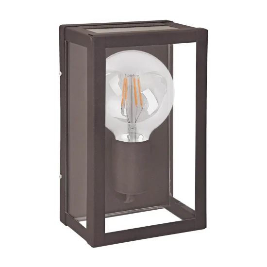 APLIQUE EXTERIOR GLADIOLA MARRÓN ÓXIDO