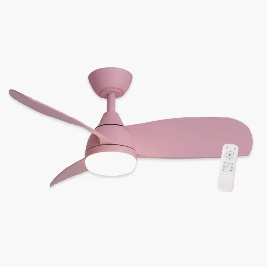 VENTILATORE PER BAMBINI LED 17W 3 PALE REGOLABILI ROSA AERIS