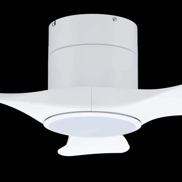 VENTILATORE DA SOFFITTO LED 18W 3 PALE REGOLABILE BIANCO ISELIN