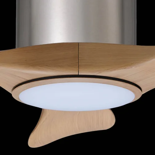 VENTILATORE DA SOFFITTO LED 18W 3 PALE REGOLABILE NICHEL ISELIN