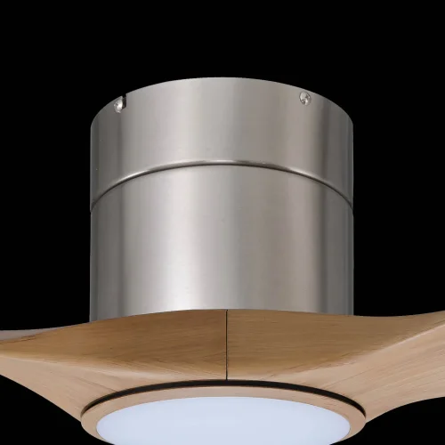 VENTILATORE DA SOFFITTO LED 18W 3 PALE REGOLABILE NICHEL ISELIN