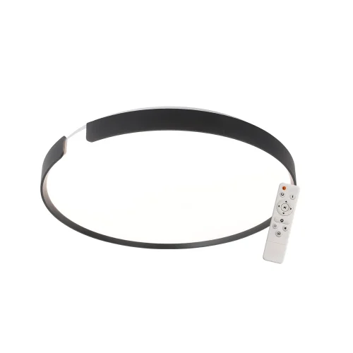 Plafoniera LED 53W Regolabile Ø50cm Nera Nashville| Lúzete