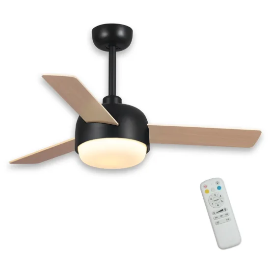 VENTILATORE A SOFFITTO LED 24 W DIMMERABILE NERO RIVERDALE 2