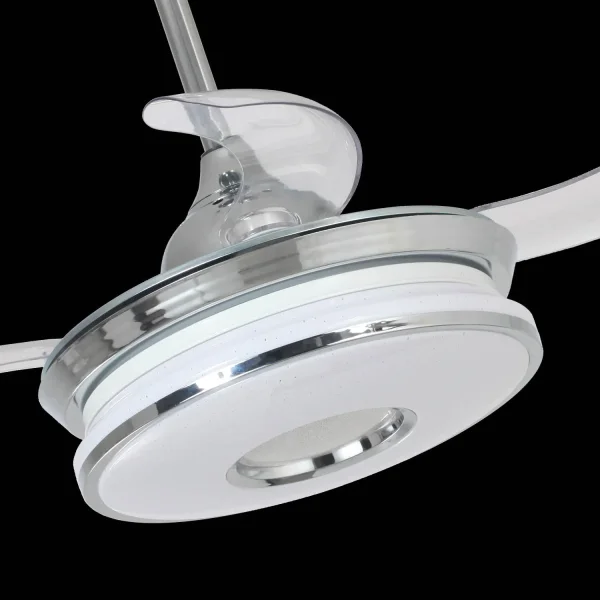 VENTILATORE DA SOFFITTO LED 29W REGOLABILE PALE PIEGHEVOLI SKALDA