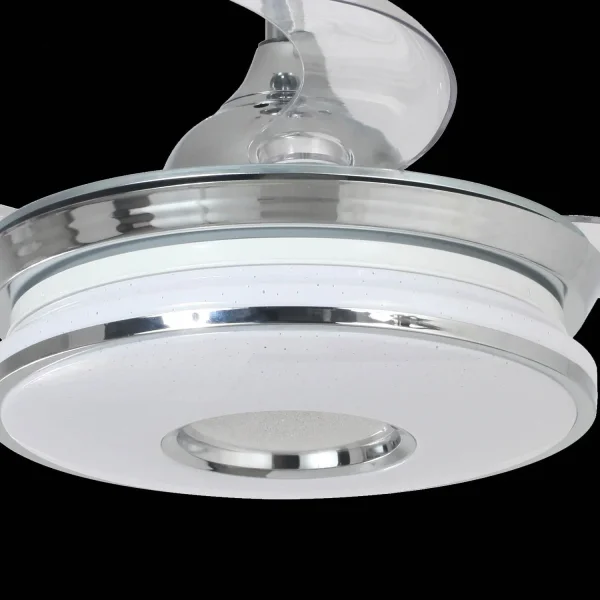 VENTILATORE DA SOFFITTO LED 29W REGOLABILE PALE PIEGHEVOLI SKALDA