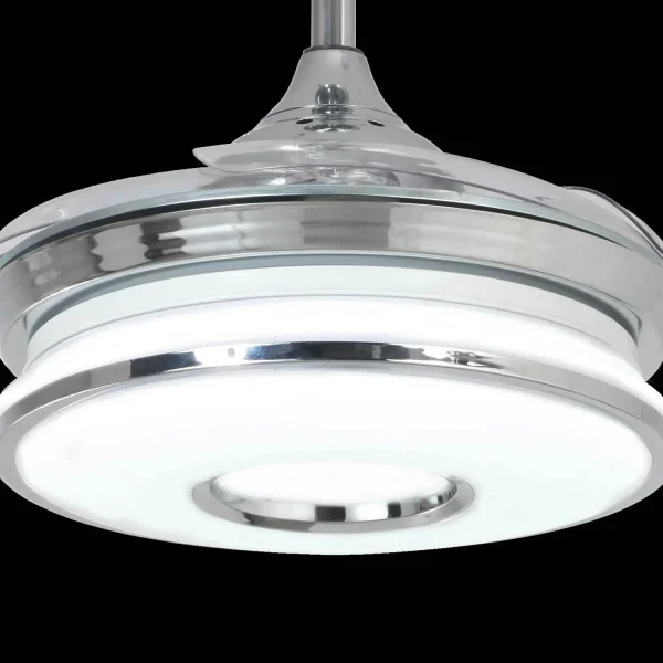 VENTILATORE DA SOFFITTO LED 29W REGOLABILE PALE PIEGHEVOLI SKALDA