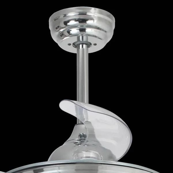 VENTILATORE DA SOFFITTO LED 29W REGOLABILE PALE PIEGHEVOLI SKALDA