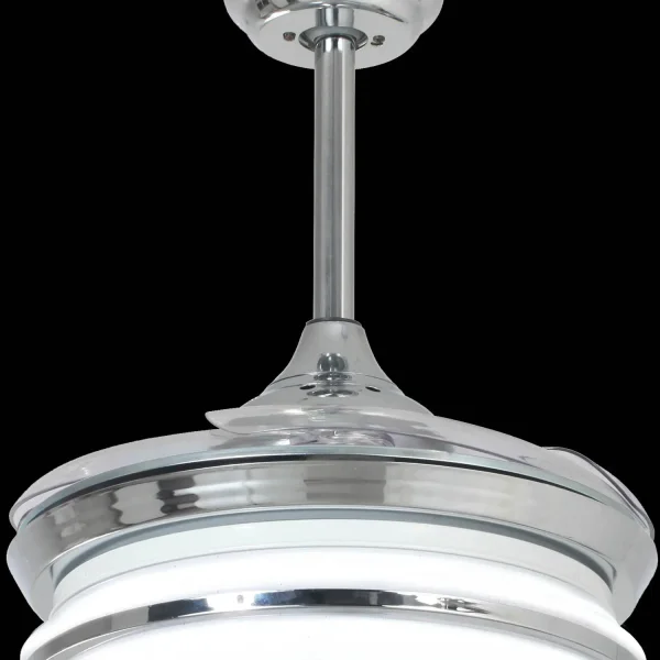 VENTILATORE DA SOFFITTO LED 29W REGOLABILE PALE PIEGHEVOLI SKALDA