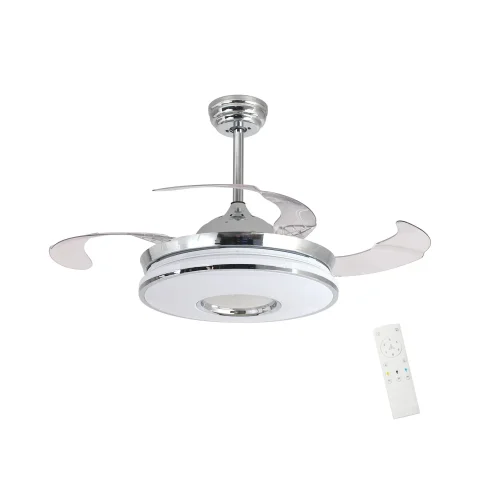 VENTILATORE DA SOFFITTO LED 29W REGOLABILE PALE PIEGHEVOLI SKALDA