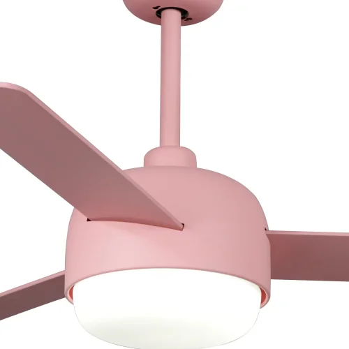 VENTILATORE DA SOFFITTO CON LUCE 24W MOTORE DC 3 PALE ROSA/LEGNO RIVERDALE