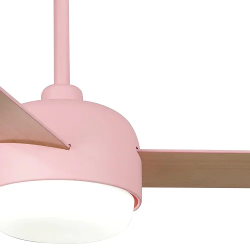 VENTILATORE DA SOFFITTO CON LUCE 24W MOTORE DC 3 PALE ROSA/LEGNO RIVERDALE