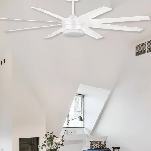 VENTILATORE DA SOFFITTO LED 24W REGOLABILE 8 PALE MOTORE DC BIANCO SOLEI VENTILATORE DA SOFFITTO LED 24W REGOLABILE 8 PALE MOTORE DC BIANCO SOLEI