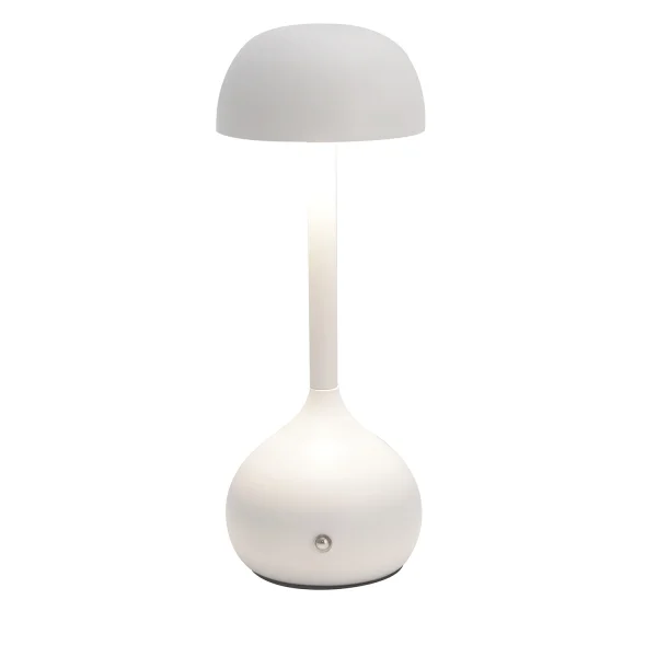 LAMPADA DA TAVOLO LED RICARICABILE SENZA FILI 203LM BIANCA IP44 SOLEA
