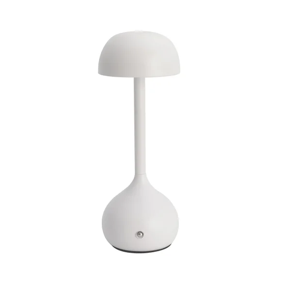 LAMPADA DA TAVOLO LED RICARICABILE SENZA FILI 203LM BIANCA IP44 SOLEA