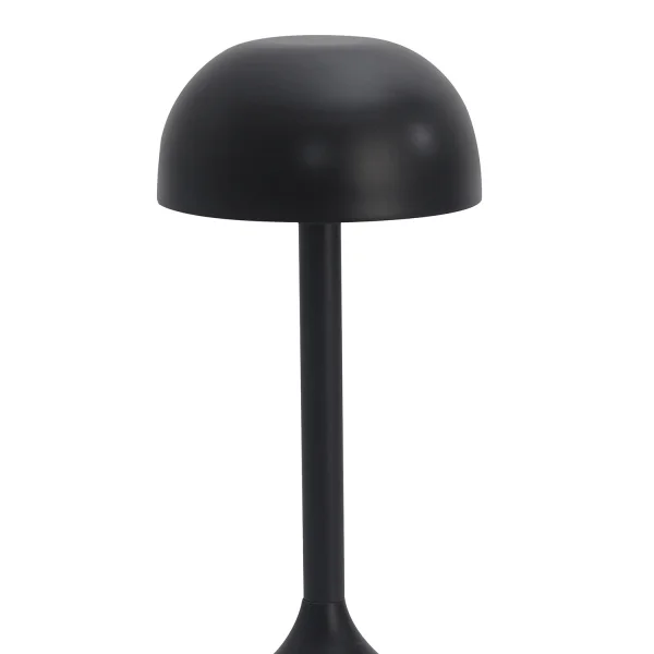 LAMPADA DA TAVOLO LED RICARICABILE SENZA FILI 203LM NERA IP44 SOLEA