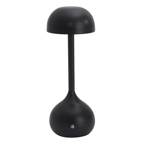LAMPADA DA TAVOLO LED RICARICABILE SENZA FILI 203LM NERA IP44 SOLEA
