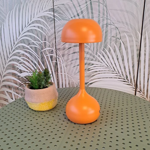 LAMPADA DA TAVOLO LED RICARICABILE SENZA FILI 203LM TERRACOTTA IP44 SOLEA