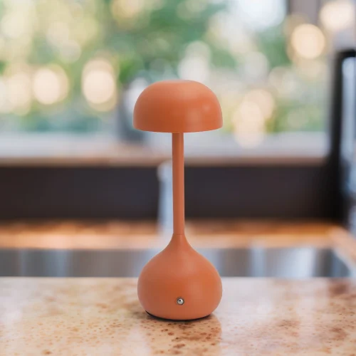 LAMPADA DA TAVOLO LED RICARICABILE SENZA FILI 203LM TERRACOTTA IP44 SOLEA