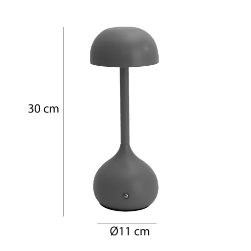 LAMPADA DA TAVOLO LED RICARICABILE SENZA FILI 203LM TERRACOTTA IP44 SOLEA