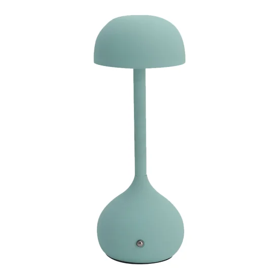 LAMPADA DA TAVOLO LED RICARICABILE SENZA FILI 203LM ACQUAMARINA IP44 SOLEA 2