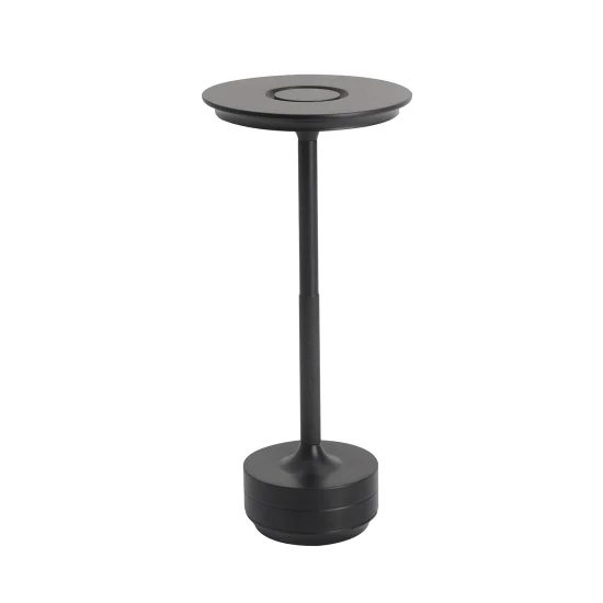 LAMPADA DA TAVOLO LED RICARICABILE SENZA FILI 213LM NERA IP44 ESTIVA 2