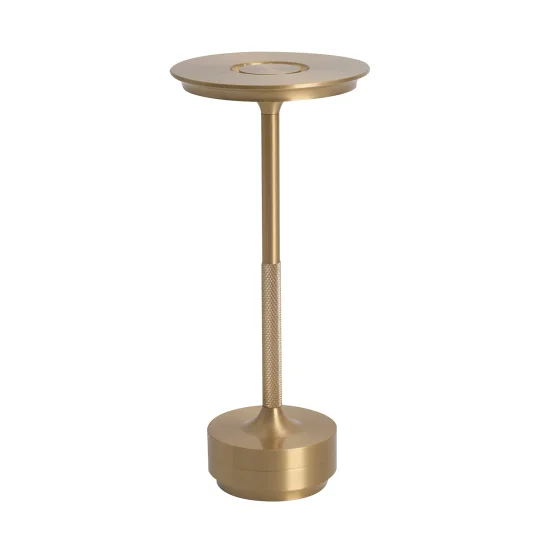 LAMPADA DA TAVOLO LED RICARICABILE SENZA FILI 213LM ORO IP44 ESTIVA 2