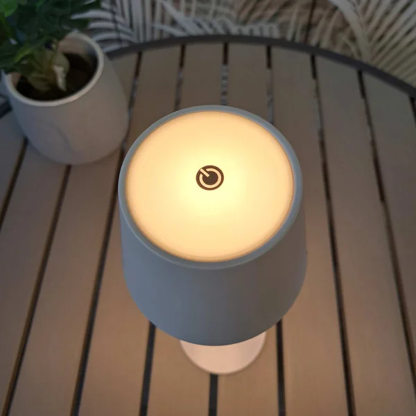 LAMPADA DA TAVOLO LED RICARICABILE SENZA FILI 229LM BIANCA IP44 SIRANA LAMPADA DA TAVOLO LED RICARICABILE SENZA FILI 229LM BIANCA IP44 SIRANA