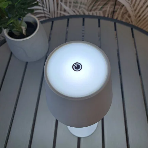 LAMPADA DA TAVOLO LED RICARICABILE SENZA FILI 229LM BIANCA IP44 SIRANA LAMPADA DA TAVOLO LED RICARICABILE SENZA FILI 229LM BIANCA IP44 SIRANA