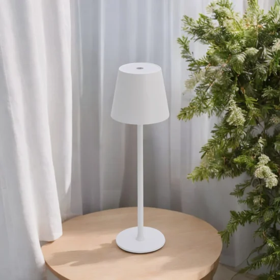 LAMPADA DA TAVOLO LED RICARICABILE SENZA FILI 229LM BIANCA IP44 SIRANA
