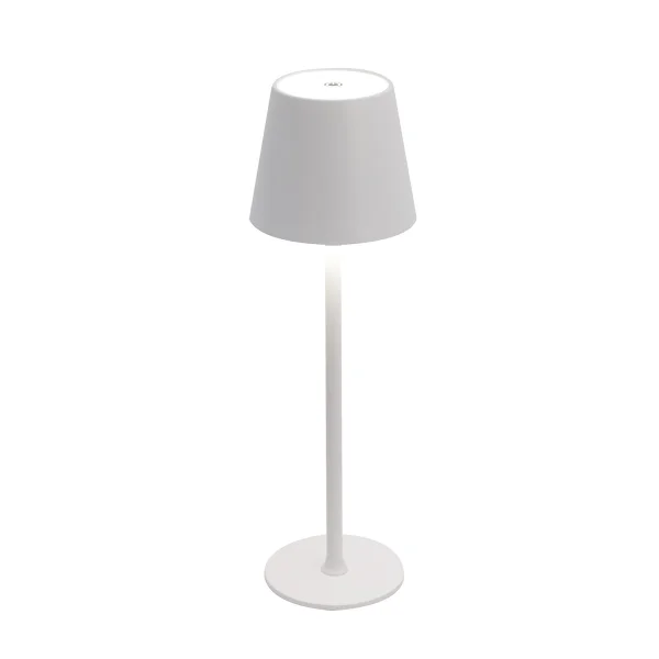 LAMPADA DA TAVOLO LED RICARICABILE SENZA FILI 229LM BIANCA IP44 SIRANA LAMPADA DA TAVOLO LED RICARICABILE SENZA FILI 229LM BIANCA IP44 SIRANA