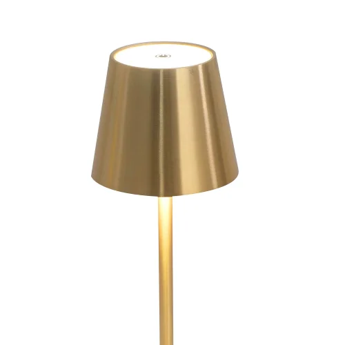 LAMPADA DA TAVOLO LED RICARICABILE SENZA FILI 229LM DORATA IP44 SIRANA LAMPADA DA TAVOLO LED RICARICABILE SENZA FILI 229LM DORATA IP44 SIRANA