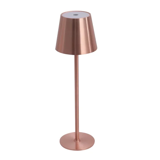 LAMPADA DA TAVOLO LED RICARICABILE SENZA FILI 229LM ORO ROSA IP44 SIRANA 2