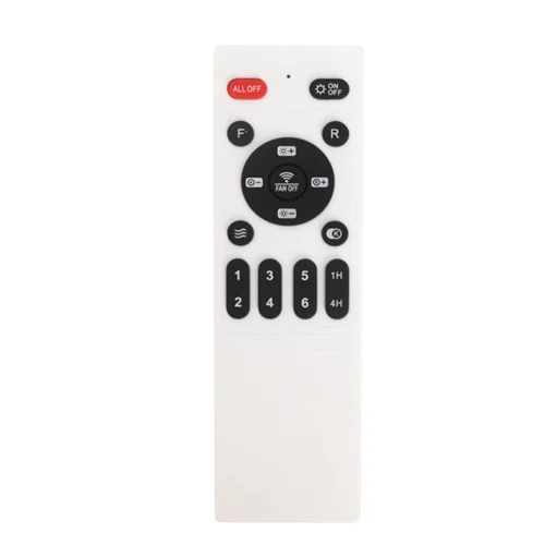 VENTILATORE DA SOFFITTO STILE PLAFONIERA LED 30W 3000-6000K 5 PALE BIANCO ROCHELLE