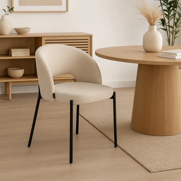 POLTRONA RIVESTITA SABBIA CLOTILDE