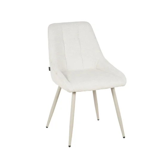 SEDIA DA PRANZO IMBOTTITA SABBIA GAMBE BEIGE WESKA