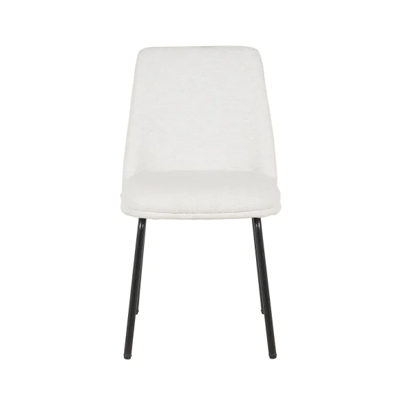 SEDIA DA PRANZO IMBOTTITA SABBIA GAMBE NERE LUSTRA