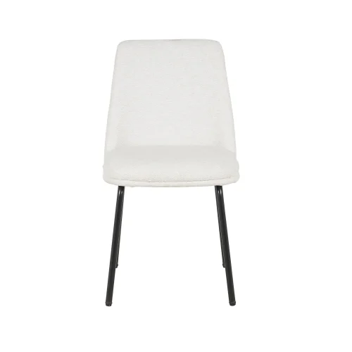 SEDIA DA PRANZO IMBOTTITA SABBIA GAMBE NERE LUSTRA