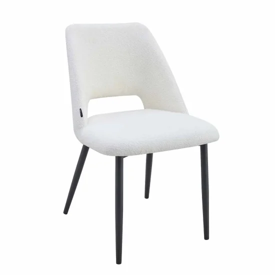 SEDIA DA PRANZO IMBOTTITA BIANCA EBONY 2