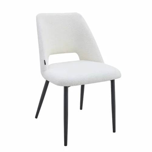 SEDIA DA PRANZO IMBOTTITA BIANCA EBONY